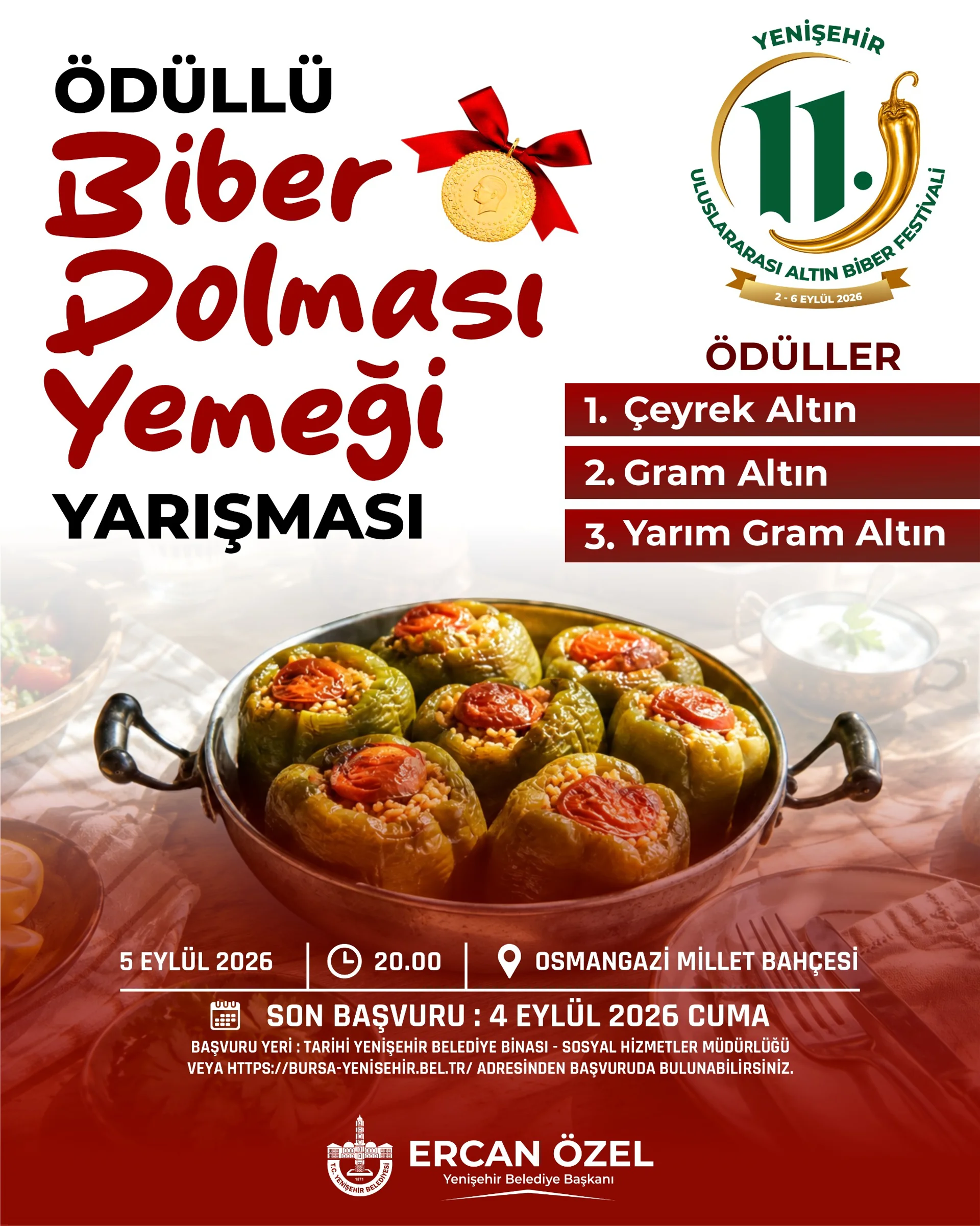 11. ULUSLARARASI ALTINBİBER FESTİVALİ BİBER DOLMASI YEMEĞİ YARIŞMASI