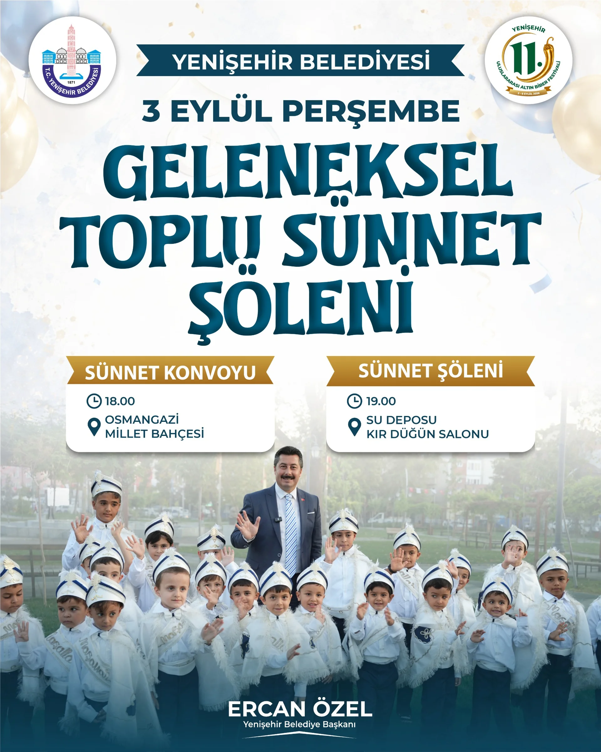 11. ULUSLARARASI ALTINBİBER FESTİVALİ TOPLU SÜNNET ŞÖLENİ